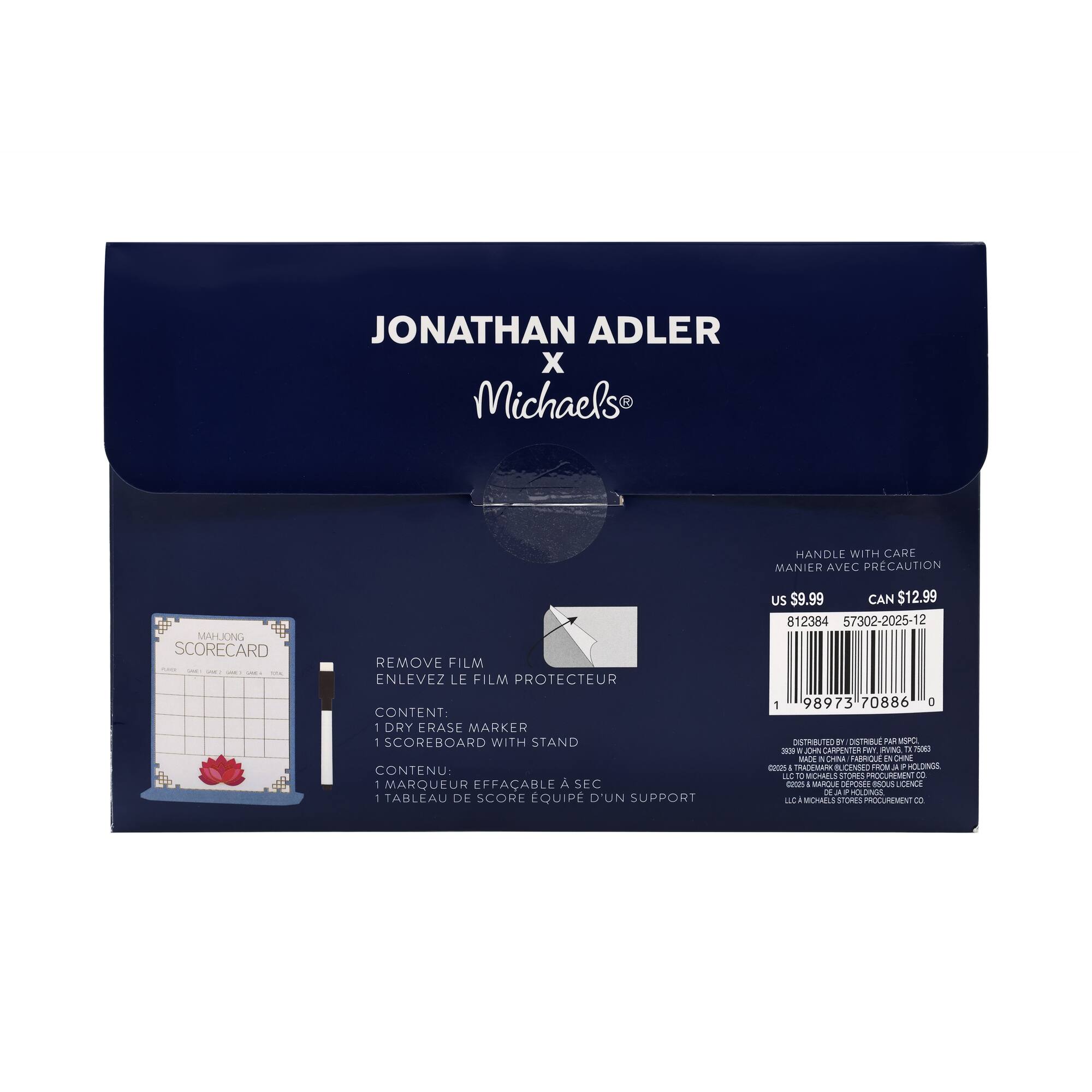 Jonathan Adler x Michaels Mahjong Scorecard Kit